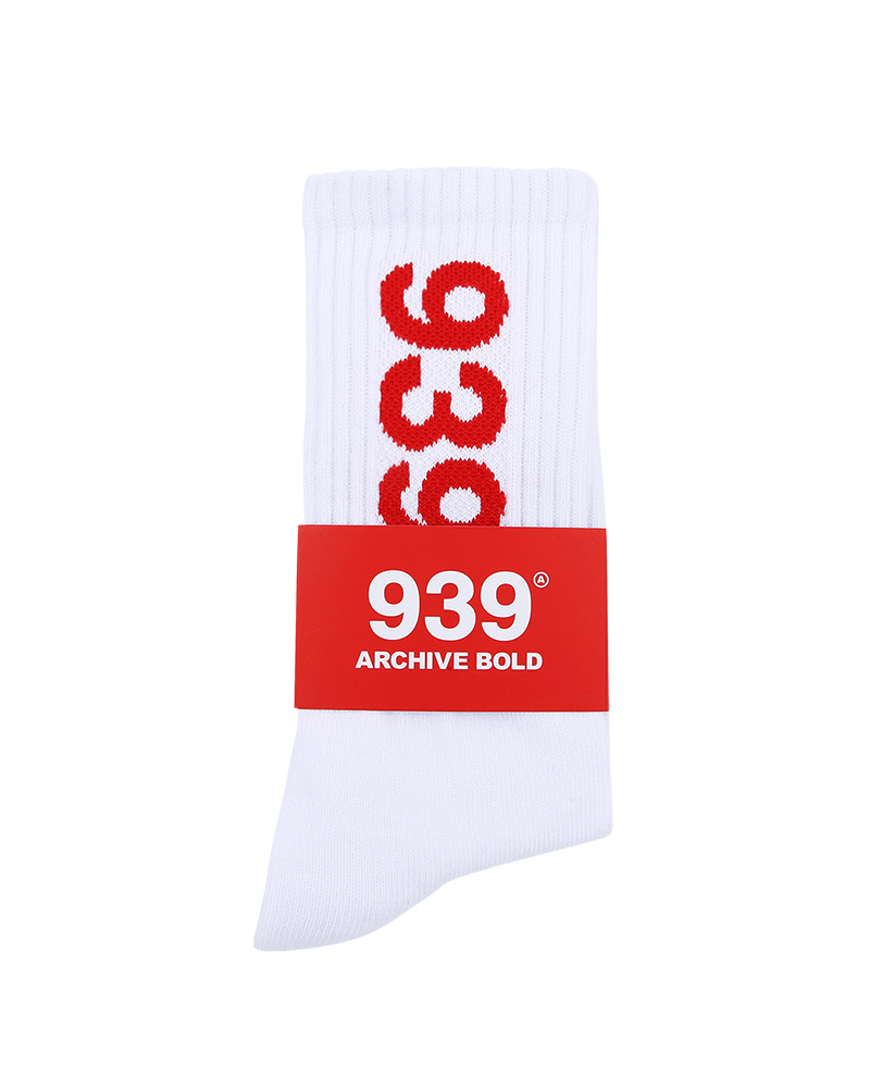 939 LOGO BOARD SOCKS (WHITE)