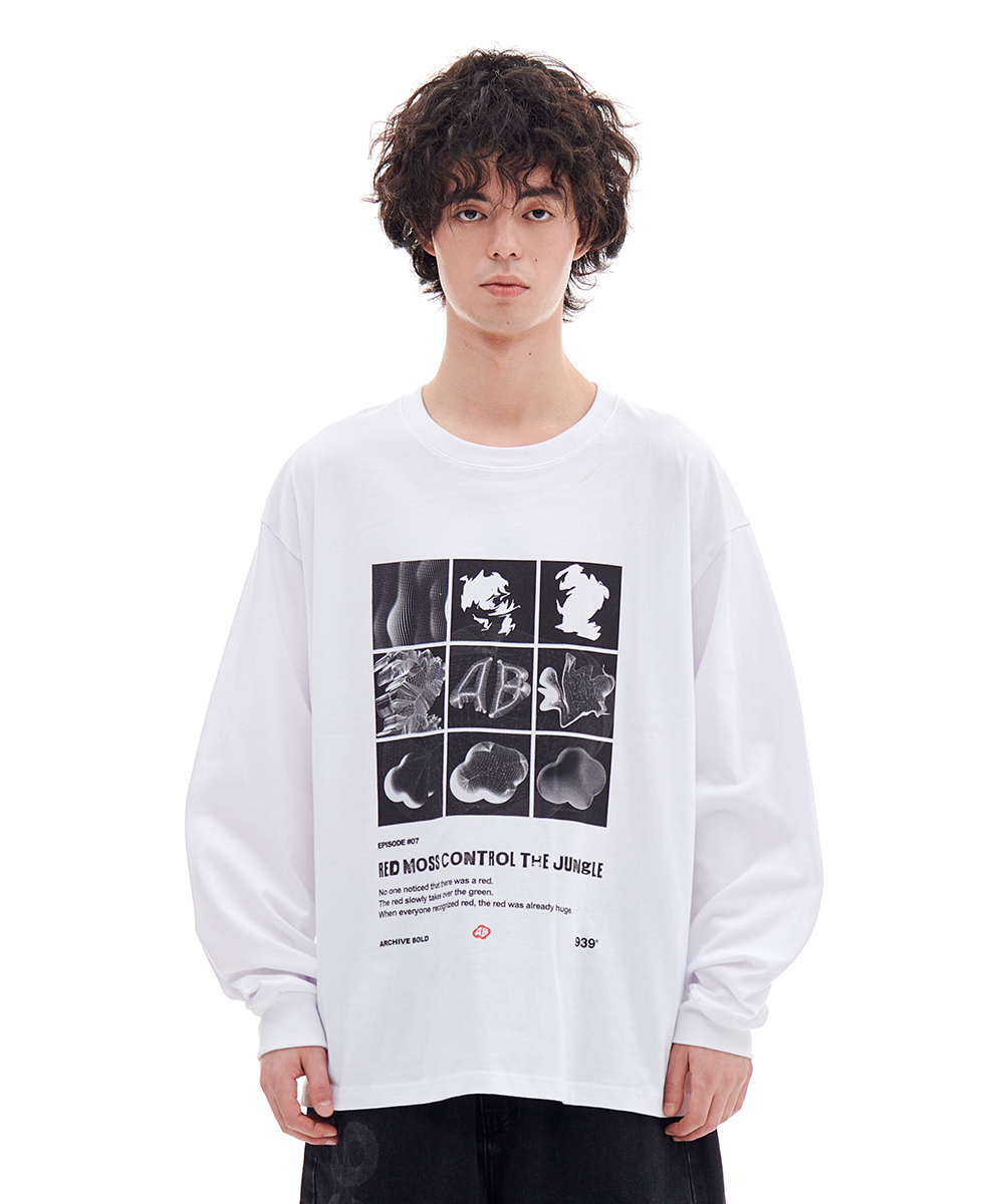 RED MOSS 3X3 LONG SLEEVE (WHITE)