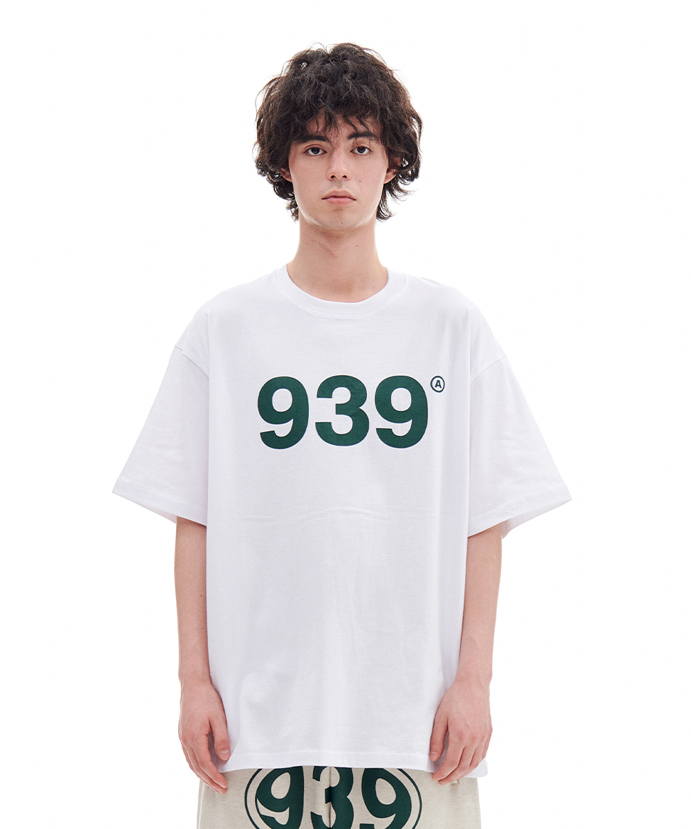 [06/08 예약발송] 939 LOGO T-SHIRTS (WHITE/GREEN)