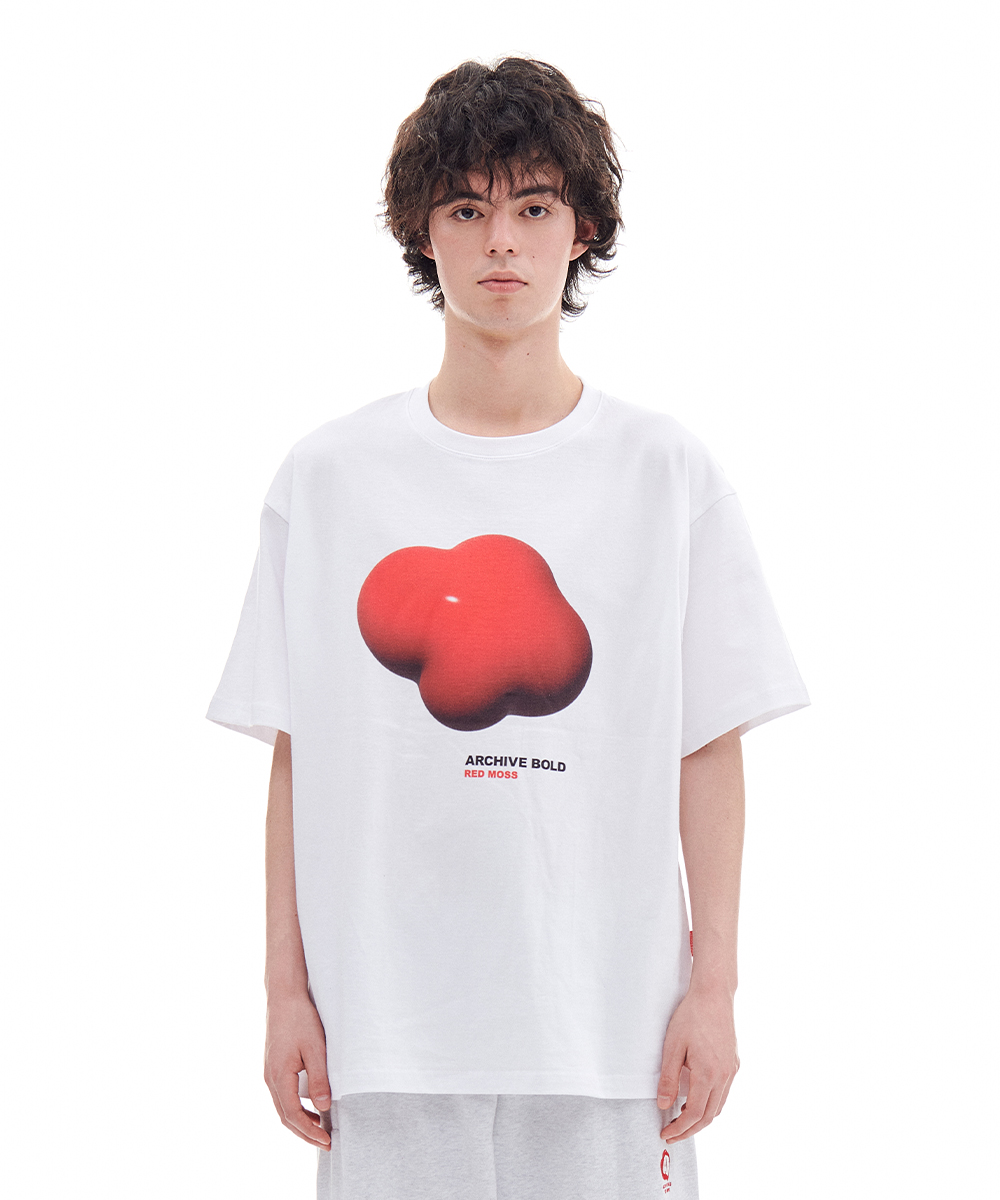 RED MOSS 3D T-SHIRTS (WHITE)